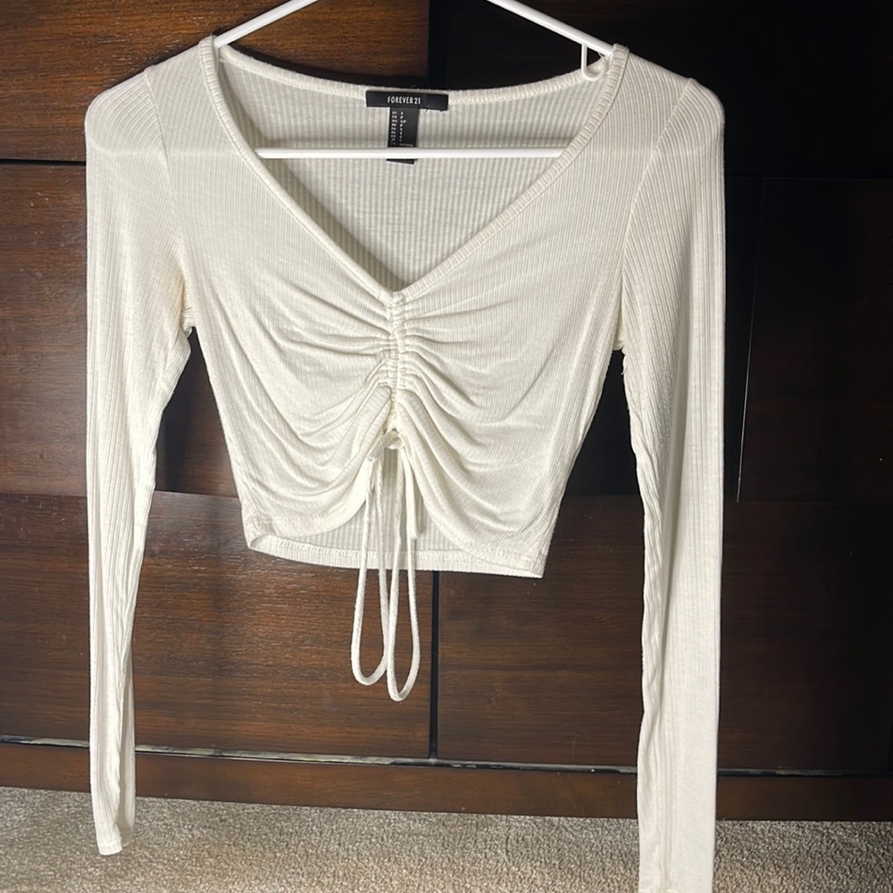 White crop top from Forever 21